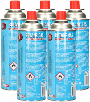 All Ride Butaan gas - 5x - voor kooktoestel - 227 gram - gasbus navulling