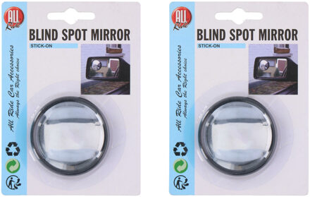 All Ride Dodehoek spiegel voor een auto/motor - 2x - klein rondje - D10 cm - caravan/aanhanger - buitenspiege