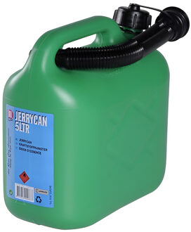 All Ride Jerrycan voor brandstof 5 liter groen - incl. schenktuit - voor o.a. benzine en diesel