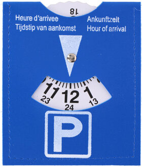 All Ride parkeerschijf met ijskrabber - draaischijf voor parkeren - 12 x 15 cm - blauw - Parkeerschijven