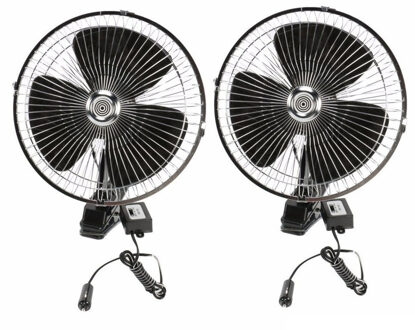 All Ride Vrachtwagen ventilator - Set van 2x stuks - 24V aansluiting - vrachtauto fan