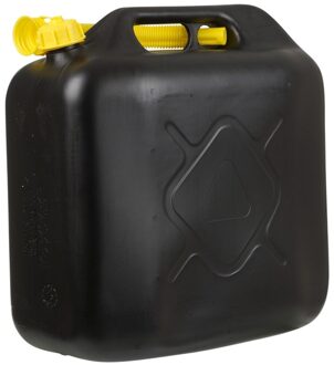 All Ride Zwarte jerrycan/watertank met schenktuit 20 liter - Voor water en benzine - Grote jerrycans/watertanks voor onderweg of op de camping