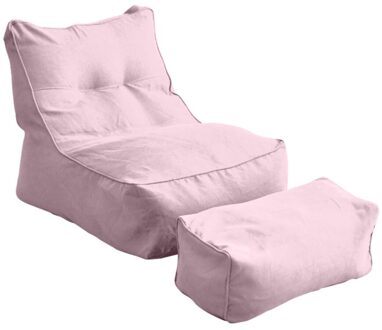 All Seasons Solid Lazy Sofa Cover Pouf Bedroom Home Living Room Bean Bag Protective Soft Pedal Slipcover Lounger Seat Washable koraal roze 2
