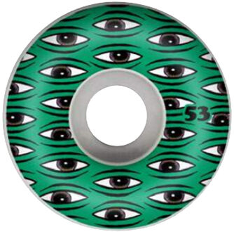 All Seeing 53MM Skateboard Wielen 53MM Groen