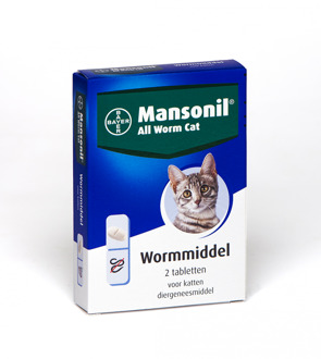 All Worm Cat Ontworming - Kat - 2 tabletten