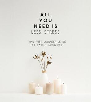 All you need is less stress -   (ISBN: 9789460973369)