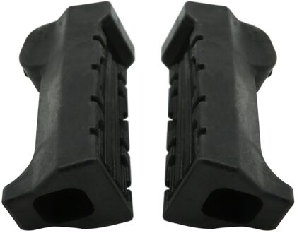 Alle Jaren Voor Yamaha YBR125 Ybr 125 Links & Rechts Motorcycle Rubber Voorste Voetsteun Voetsteunen Black