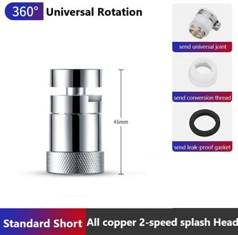 Alle Koperen Splash-Proof Kraan Douche Sprinkler Universele Waskolf Extender Aanrecht Extension Waterbesparende Apparaat 01
