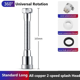 Alle Koperen Splash-Proof Kraan Douche Sprinkler Universele Waskolf Extender Aanrecht Extension Waterbesparende Apparaat 03