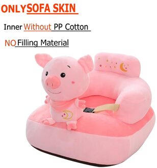 Alleen Cover Cartoon Baby Sofa Cover Leren Zitten Sofa Cover Zonder Vulling Katoen Ondersteuning Zetel Stoel Voor Baby Kids kinderen