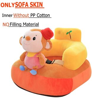 Alleen Cover Cartoon Baby Sofa Cover Leren Zitten Sofa Cover Zonder Vulling Katoen Ondersteuning Zetel Stoel Voor Baby Kids kinderen
