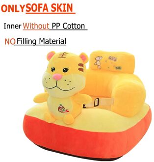 Alleen Cover Cartoon Baby Sofa Cover Leren Zitten Sofa Cover Zonder Vulling Katoen Ondersteuning Zetel Stoel Voor Baby Kids kinderen