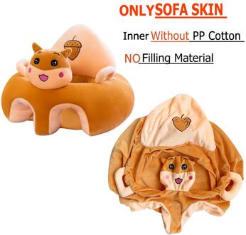 Alleen Cover Leuke Cartoon Baby Sofa Cover Leren Zitten Seat Feeding Stoel Case Kids Sofa Huid Zuigeling Babyzitje zonder Katoen 3