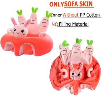 Alleen Cover Leuke Cartoon Baby Sofa Cover Leren Zitten Seat Feeding Stoel Case Kids Sofa Huid Zuigeling Babyzitje zonder Katoen 4