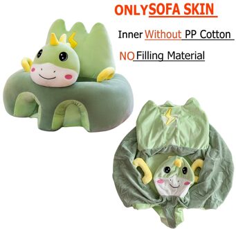 Alleen Cover Leuke Cartoon Baby Sofa Cover Leren Zitten Seat Feeding Stoel Case Kids Sofa Huid Zuigeling Babyzitje zonder Katoen 5