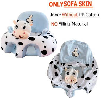 Alleen Cover Leuke Cartoon Baby Sofa Cover Leren Zitten Seat Feeding Stoel Case Kids Sofa Huid Zuigeling Babyzitje zonder Katoen 6