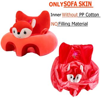 Alleen Cover Leuke Cartoon Baby Sofa Cover Leren Zitten Seat Feeding Stoel Case Kids Sofa Huid Zuigeling Babyzitje zonder Katoen 7