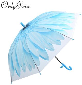 Alleen Jime Transparante Paraplu Bloem Kids Waterdicht Vrouwen Kinderen Paraplu Vrouwen Paraplu Regenkleding Bule