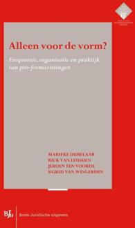 Alleen voor de vorm? - Boek Marieke Dubelaar (9462901562)