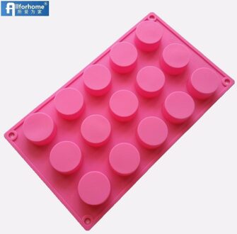 Allforhome 15 Holte Ronde Zeep Mold Mould Ambachtelijke Kunst DIY Siliconen Jelly Polymer Clay Mold Chocolade Mallen