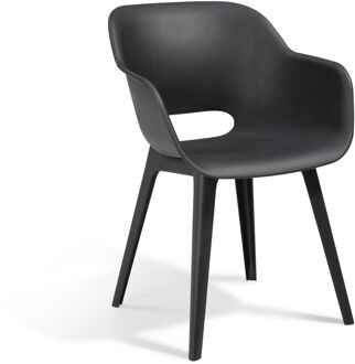 Allibert Akola Tuinstoel - 2 st. Grijs