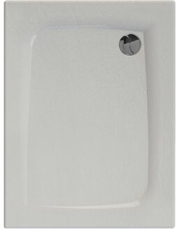 Allibert Douchebak Allibert Mooneo Rechthoek Inbouw Bioplax 100x80 cm Wit