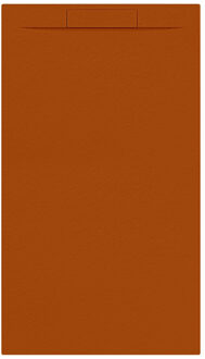 Allibert Douchebak + Sifon Allibert Rectangle 140x80 cm Satijn Koper Oranje Allibert