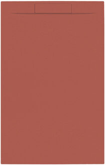 Allibert Douchebak + Sifon Allibert Rectangle 140x90 cm Mat Rood Terracotta Allibert