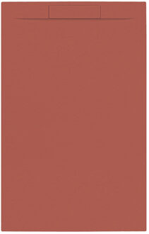 Allibert Douchebak + Sifon Allibert Rectangle 140x90 cm Mat Rood Terracotta Allibert