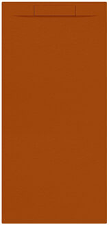 Allibert Douchebak + Sifon Allibert Rectangle 180x80 cm Satijn Koper Oranje Allibert