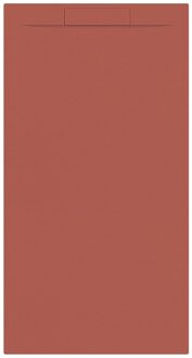 Allibert Douchebak + Sifon Allibert Rectangle 180x90 cm Mat Rood Terracotta Allibert