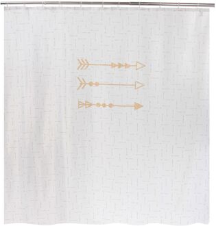 Allibert Douchegordijn Arrow Gold pijlen 180x200cm