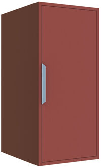 Allibert EVO badkamerkast - 40x101.1x35cm - halfhoog - 1 deur - terracotta mat 248806 Terracotta Mat (Rood)