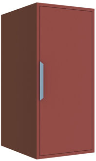 Allibert EVO badkamerkast - 40x101.1x35cm - halfhoog - 1 deur - terracotta mat 248806 Terracotta Mat (Rood)