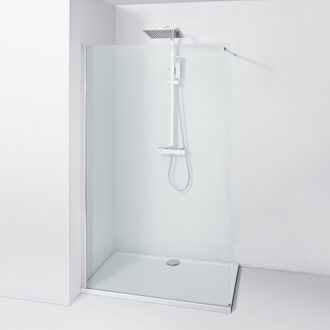 Allibert Inloopdouche Lago 100 X 195cm - Chroom Profiel - 8 Mm Helder Glas