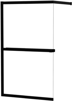 Allibert Inloopdouche Lexie 120x200cm - Mat Zwart Profiel - 8 Mm Helder Glas