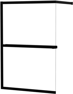 Allibert Inloopdouche Lexie 140x200cm - Mat Zwart Profiel - 8 Mm Helder Glas