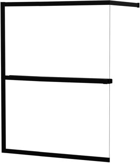 Allibert Inloopdouche Lexie 160x200cm - Mat Zwart Profiel - 8 Mm Helder Glas
