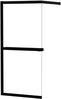 Allibert Inloopdouche Lexie 80x200cm - Mat Zwart Profiel - 8 Mm Helder Glas