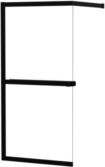 Allibert Inloopdouche Lexie 90x200cm - Mat Zwart Profiel - 8 Mm Helder Glas