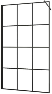 Allibert Inloopdouche Loftgame 160 X 200cm - Zwart Profiel - 8 Mm Helder Glas