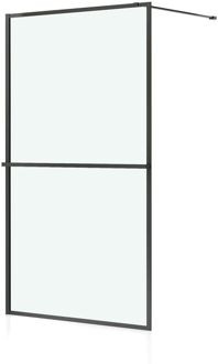 Allibert Inloopdouche Milton 100 X 200cm - Zwart Profiel - 8 Mm Helder Glas