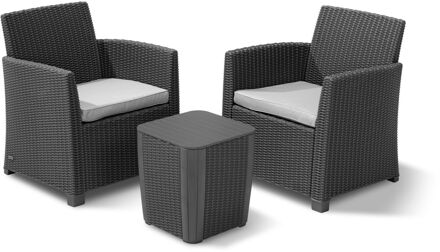 Allibert Mia Balkonset - 2 personen - Graphite Grijs