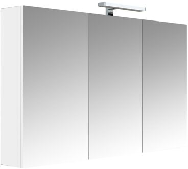 Allibert Spiegelkast Allibert Juno Met Verlichting 120x75,2x16 cm Wit Glanzend