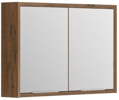 Allibert Spiegelkast Allibert Sorento Stopcontact VDE 80x69x17 cm Eik Cognac Allibert