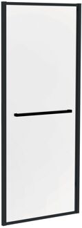 Allibert Vaste Douchezijwand Lonso 90 X 200cm - Zwart Profiel -8 Mm Helder Glas