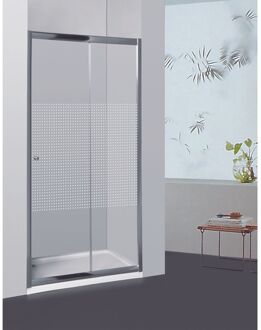 Allibert Verstelbare Schuifdeur Priva 116-121x190cm Chroom
