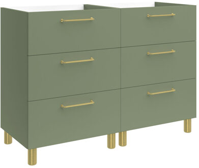 Allibert Wastafelonderkast Allibert Kobo 120 cm Eucalyptus Groen