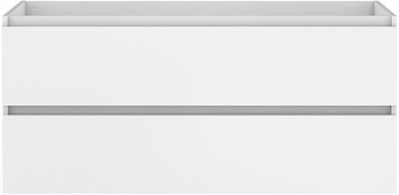 Allibert Wastafelonderkast Lunik Olav 120cm 2 Laden Glanzend Wit