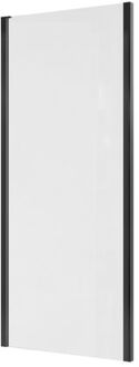 Allibert Zijwand Laja 116,5-120 X 200cm - Zwart Profiel - 6 Mm Helder Glas